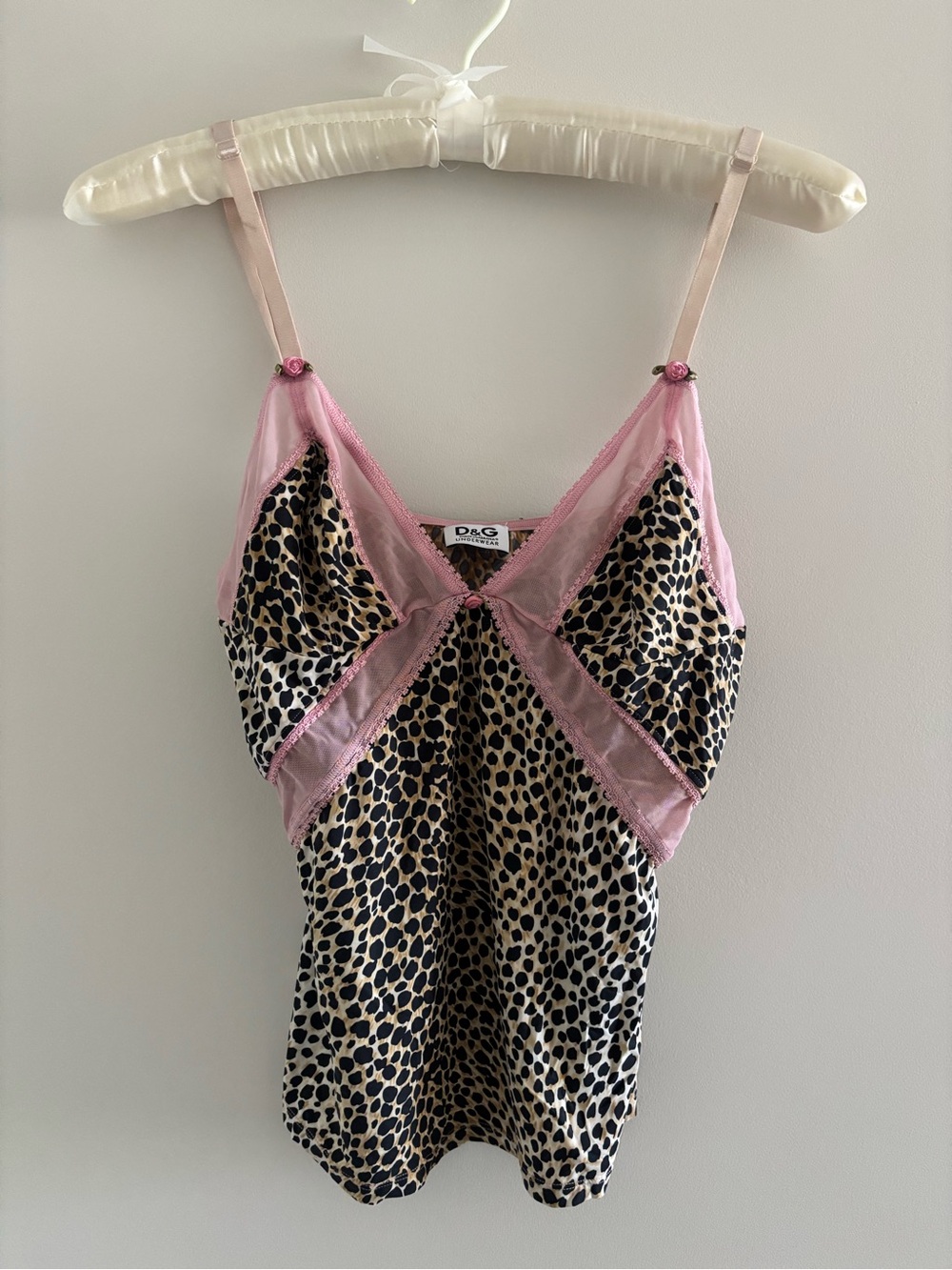 d&g cheetah print intimates tank